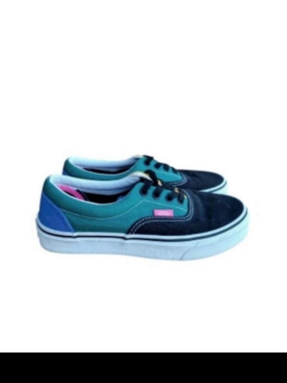 Vans Multi Color Mix MatchBlack Green Yellow Tennis Shoe Sneaker Women 6.5 Wall - Picture 7 of 7